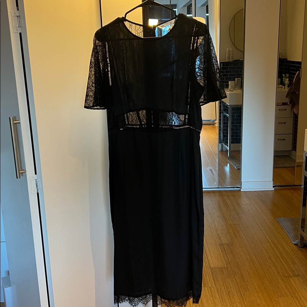 Elegant Black Lace Dress